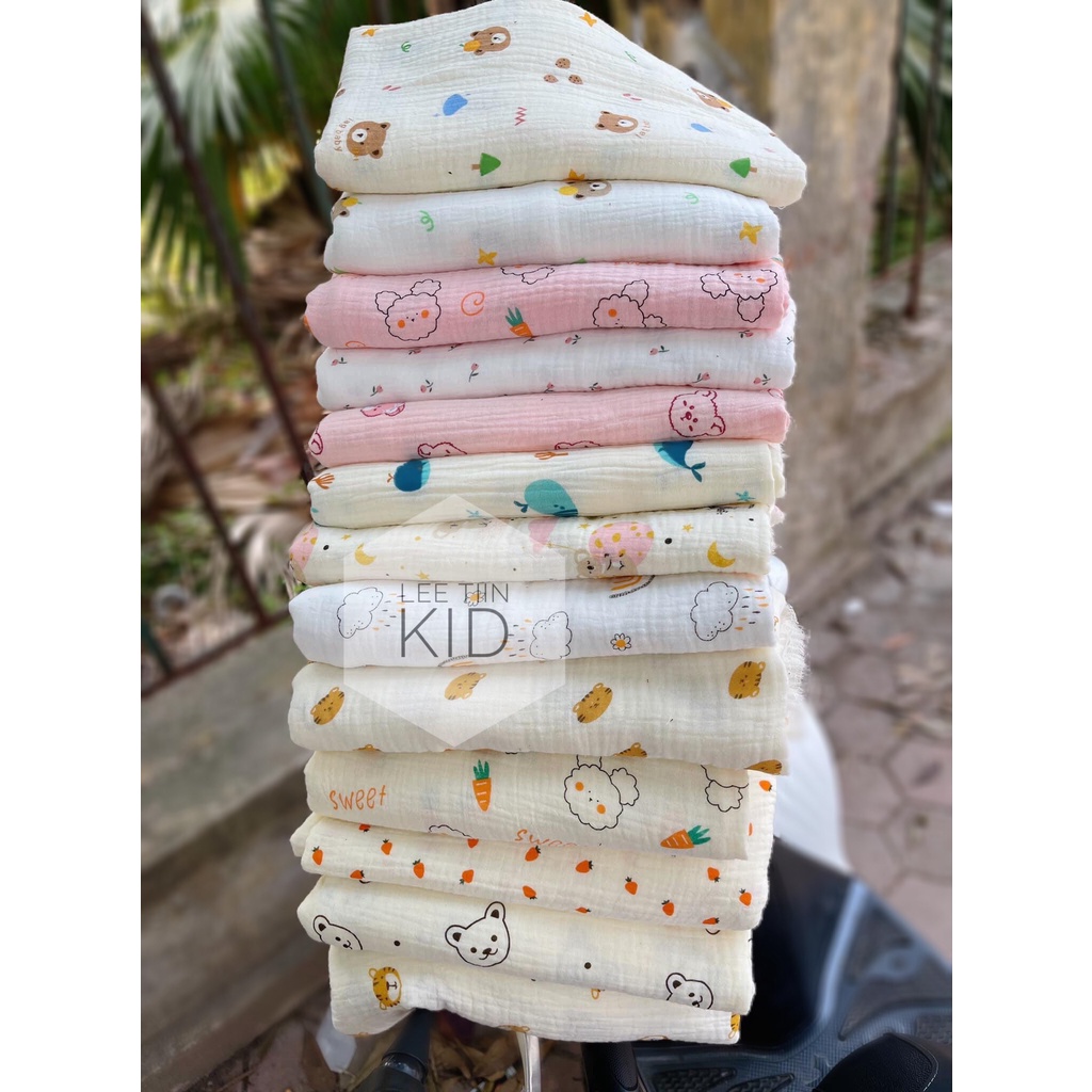 Khăn Tắm, Choàng, Ủ Đa Năng Xô Muslin Ogarnic Cao Cấp Mẫu Mới Siêu Hot