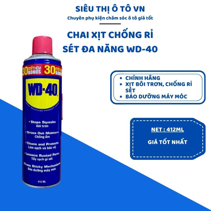 Chai Xịt Bôi Trơn Làm Sạch Chống ẩm Chống Rỉ Sét WD-40  Đa Năng Multi-Use Product Chính Hãng- Siêu Thị Ôtô