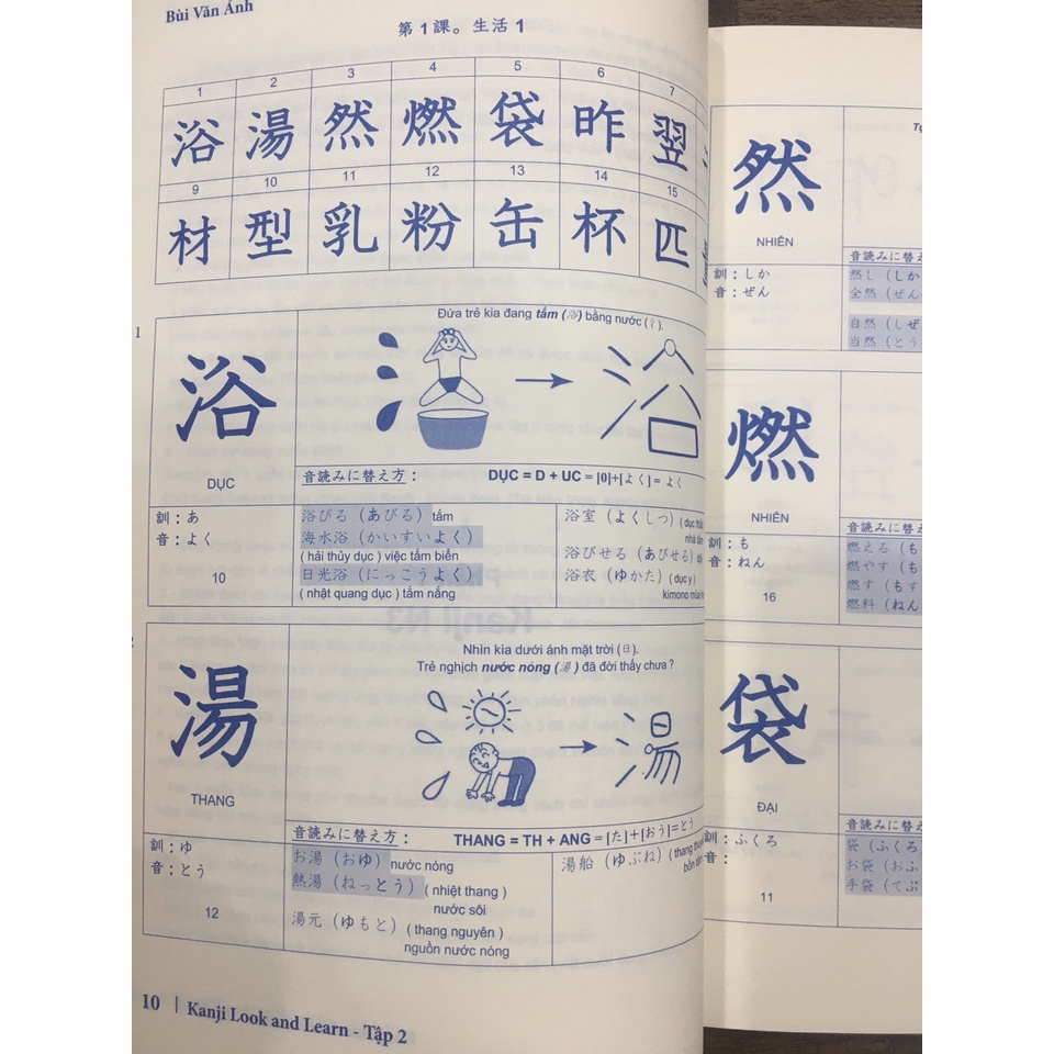 Sách Tiếng Nhật Kanji Look And Learn Tập 2 N3.N2 – Bản Nhật Việt ( In Màu )