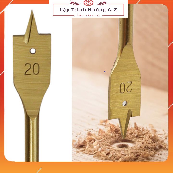 [Lập Trình Nhúng A-Z] Bộ 6 Món Mũi Khoan Đuôi Cá Chuyên Dụng