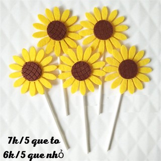 Trang trí bánh que cắm hình Hoa hướng dương TO-5que
