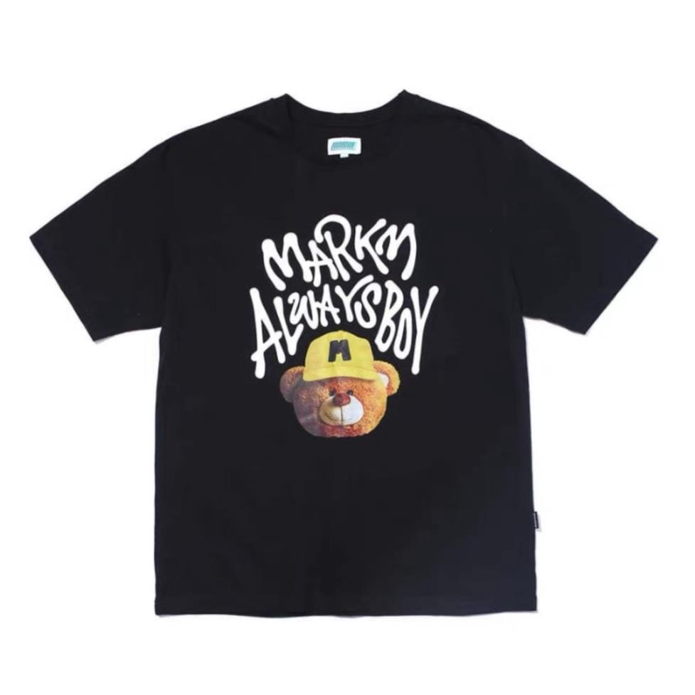 Áo thun tay lỡ markm hàn quốc unisex form rộng , áo phông street style nam nữ