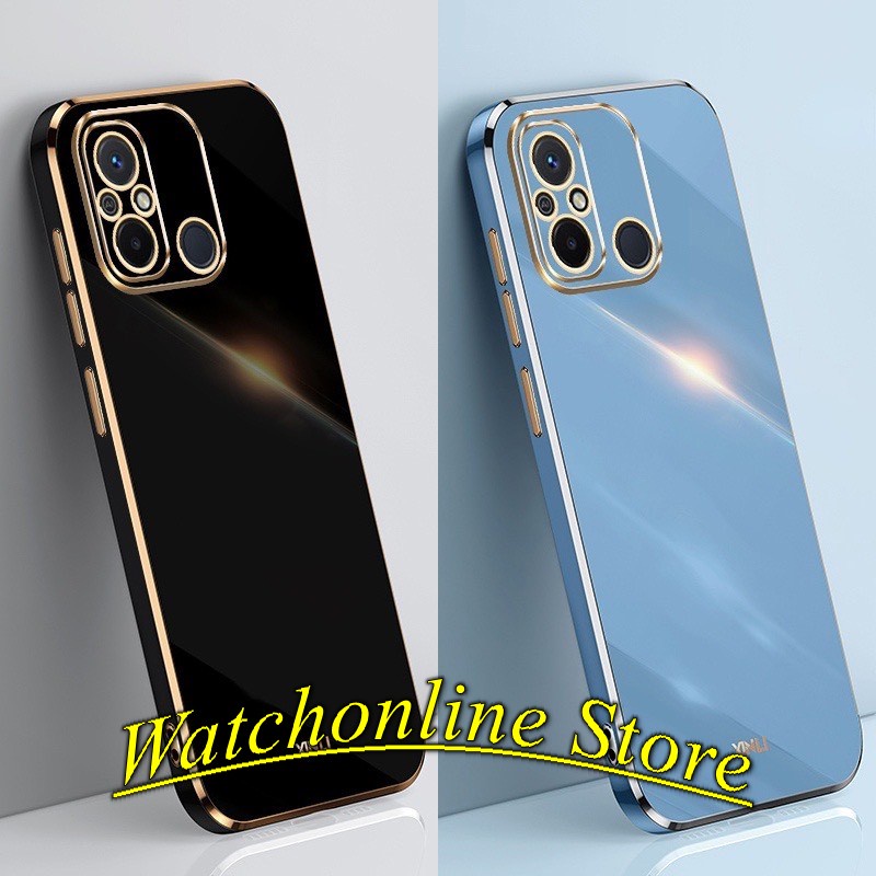 Ốp Lưng Viền Vuông Mạ Vàng Cho Xiaomi Note 13 Pro Redmi 13C 12 12C Redmi 10C Note 12 4G Dẻo Viền Mạ Màu Sang Trọng