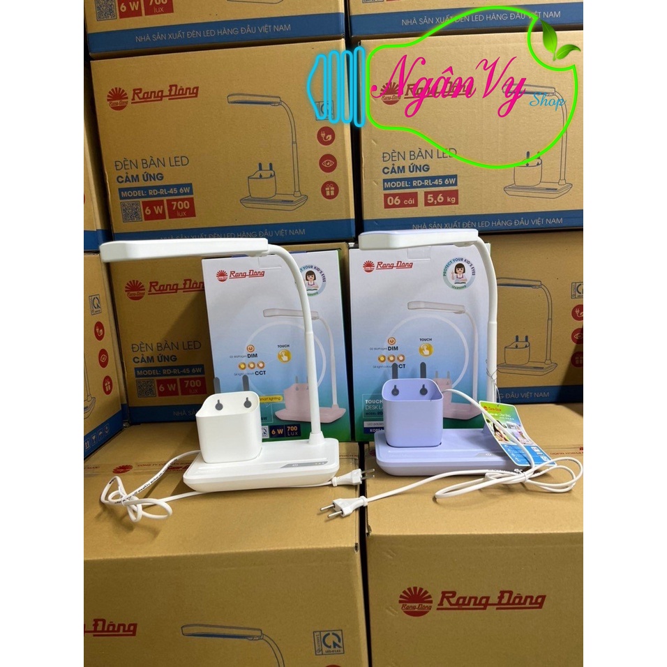 Đèn bàn cảm ứng RL-45 Rạng Đông 3 chế độ 4 mức cường độ sáng