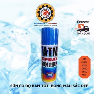 Sơn phun màu xanh biển a 213 candy blue atm spray cao cấp