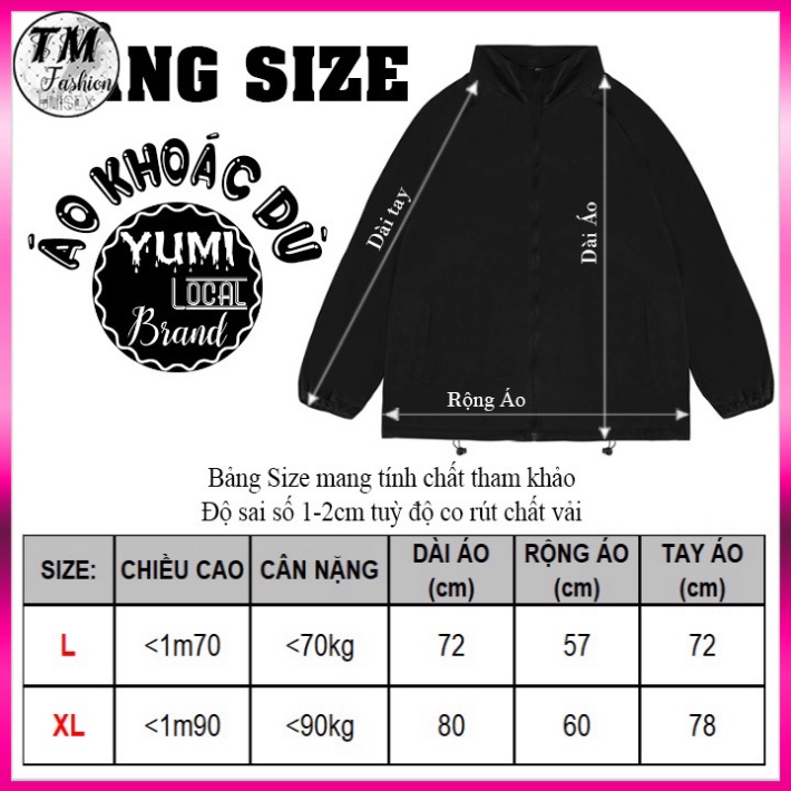 Áo Khoác Dù Mero Local Brand YUMI Jacket Unisex - Áo Gió Trơn 2 Lớp Form Rộng