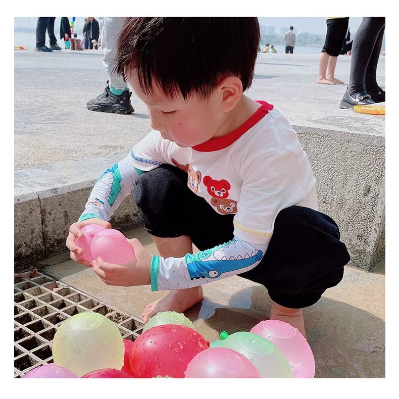 Đồ chơi bóng nước chùm 111 quả, trò chơi ném bong bóng nước giúp xua tan mệt mỏi, vui chơi giải trí ngoài trời King Kids
