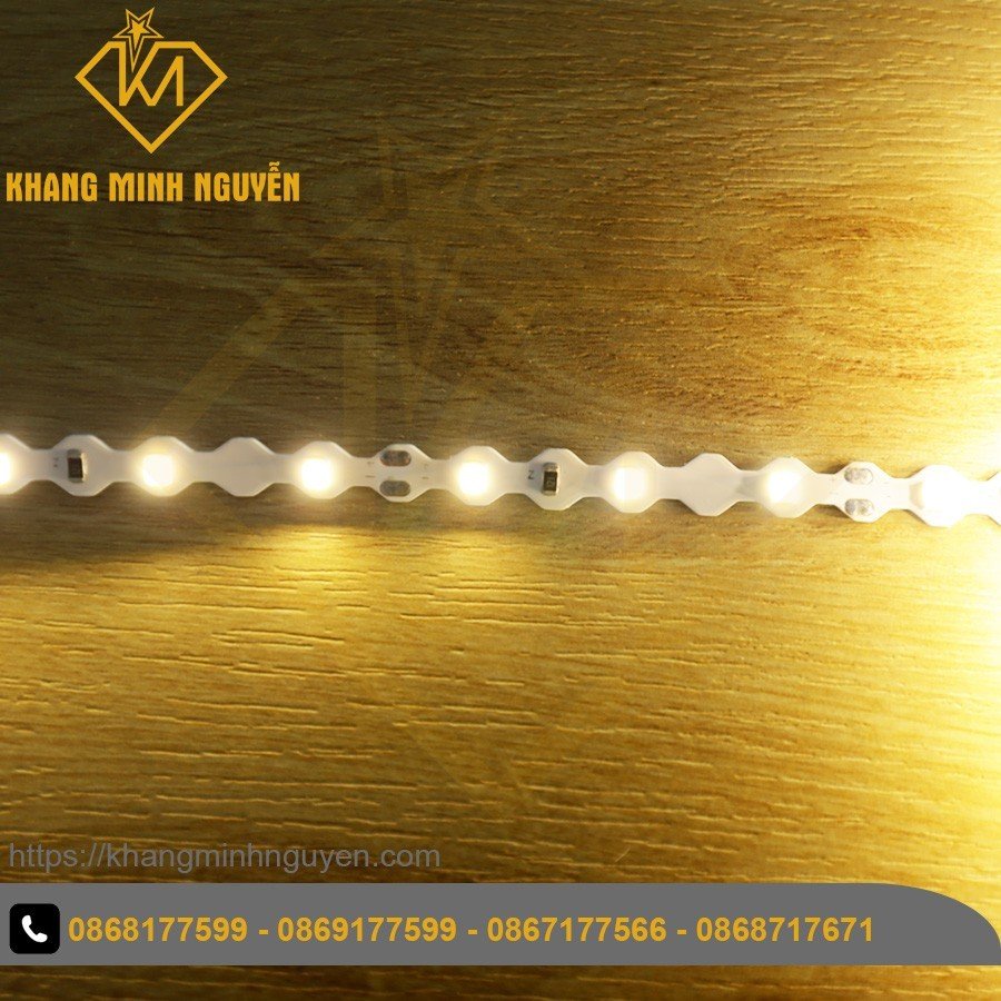 [Giá cho cuộn 10m] Đèn led ZICZAC 2835 - 60 led/mét 12V cuộn 10m ánh sáng trắng lạnh 12000K và vàng 3000K