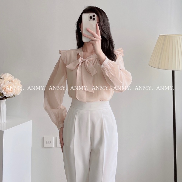 Quần tây nữ lưng cao ống đứng chuẩn đẹp khóa sườn trơn basic vải cao cấp 99 Cag Priority - M536