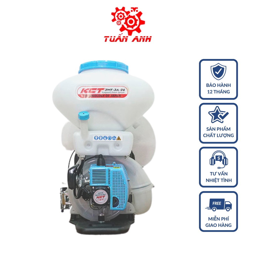 Bình Xịt Xạ Phân KCT 3WF-3A-26 Động Cơ 2 Thì Công Suất Lớn Dễ Dàng Điều Chỉnh Lưu Lượng Phân Bón