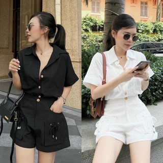 Set áo sơ mi kèm short