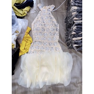 Đầm kim sa cao cấp . KÈm hình chụp thật 100%. SIze dưới 54kg vừa. ĐƠn giản mà đẹp. MUa nhanh kẻo hết nha