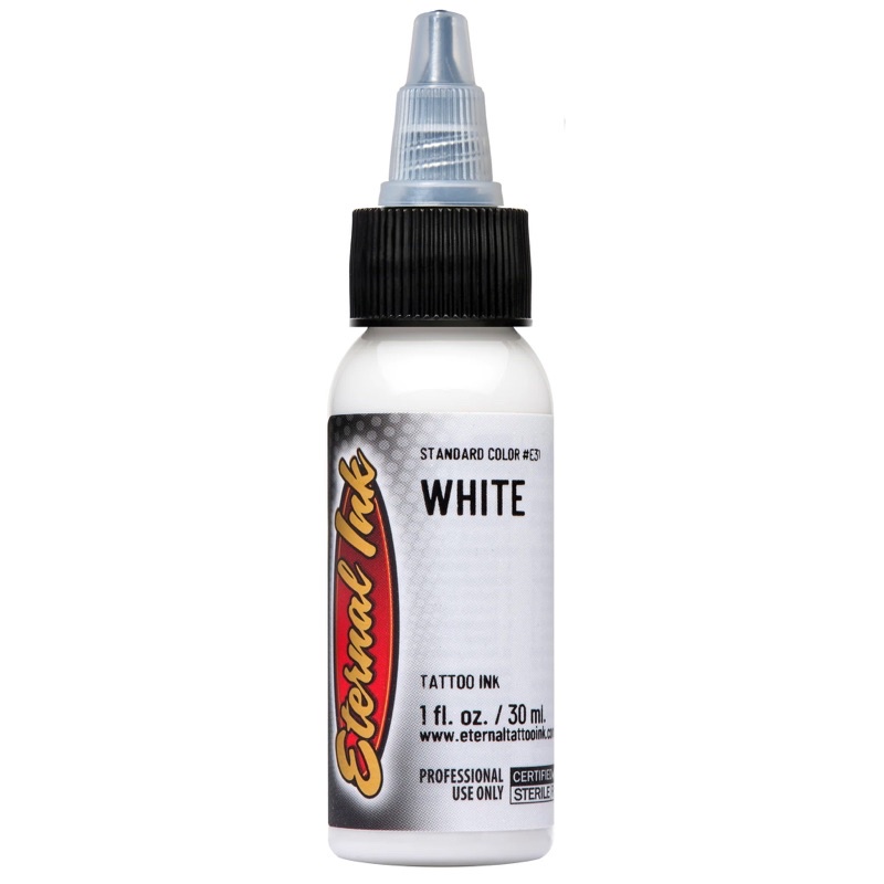 Mực xăm Eternal ink white chính hãng usa màu trắng