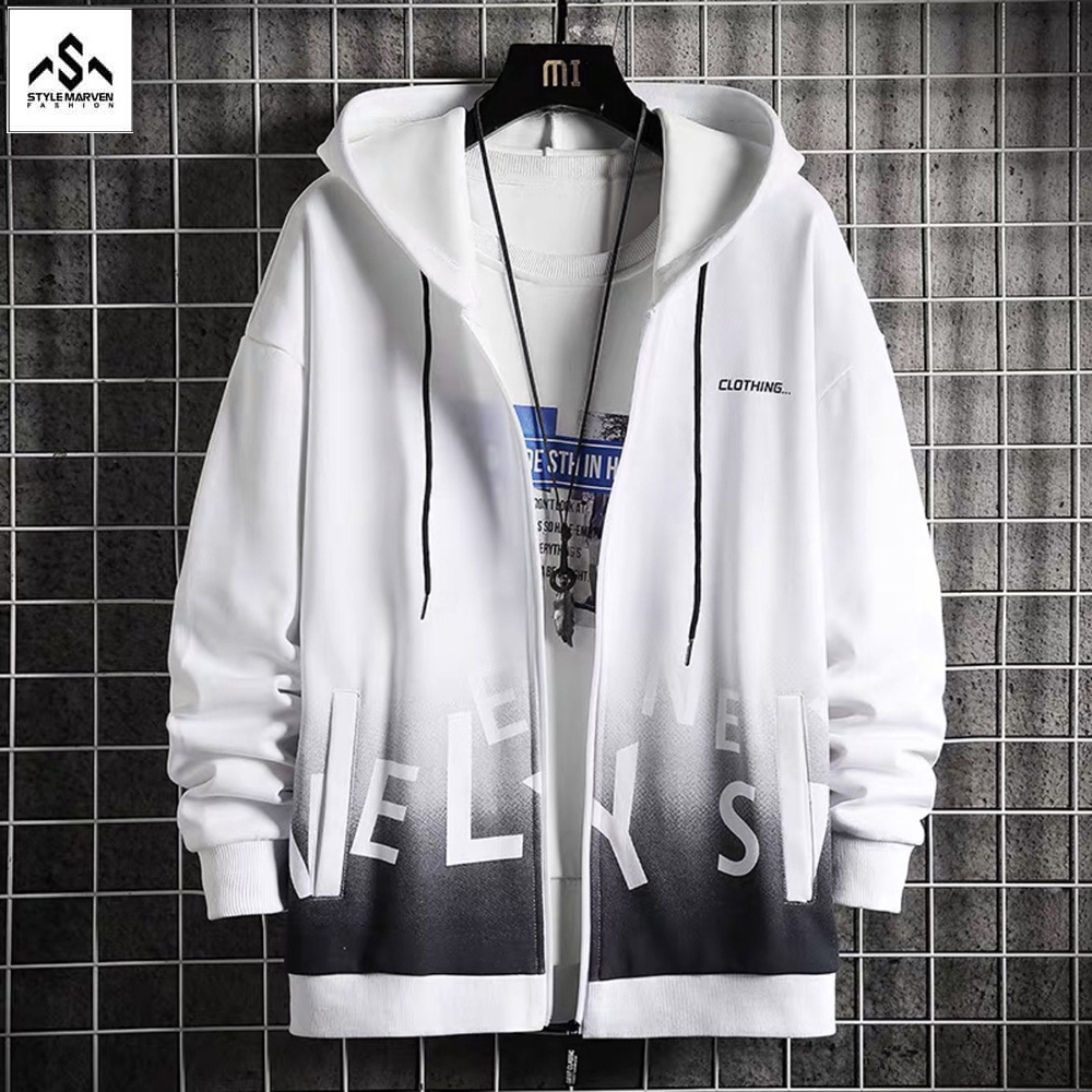 Áo khoác nam STYLE MARVEN hoodies nỉ loang màu nhẹ khóa kéo - AO KHOAC NAM 001