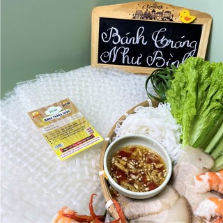 Bánh Tráng TRẮNG VUÔNG Như Bình Mỏng Dẻo Cuốn Rau Sống Thịt Luộc NGON HẾT NƯỚC CHẤM