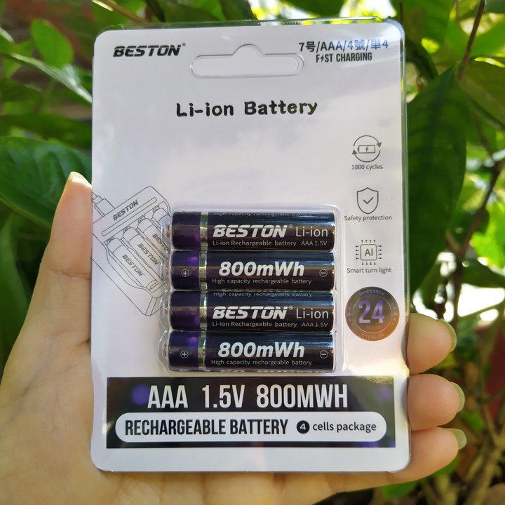 Pin sạc AA AAA 1.5V pin lithium 800 1200 2800 3500 1.5V Beston bộ sạc BST-M7011