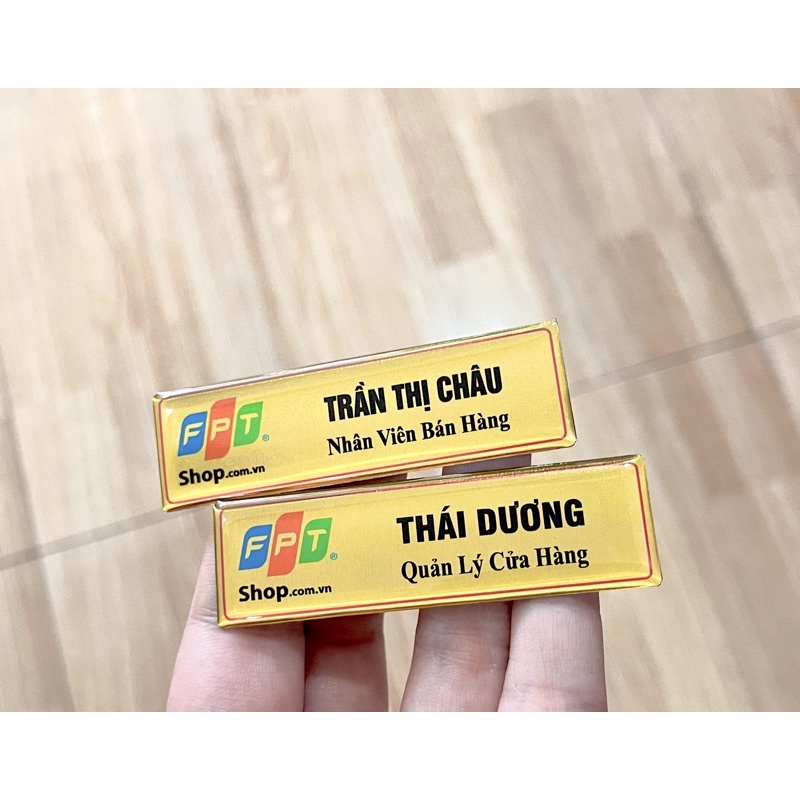 Bảng tên FPT in cố định theo yêu cầu -