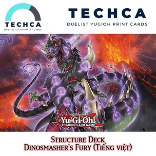 Bài In Tiếng Việt - Bộ bài Yugioh - Structure Deck - Dinosmasher's Fury
