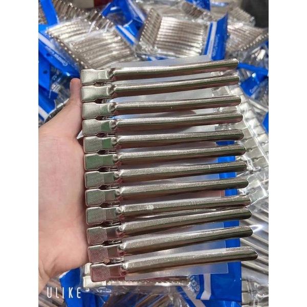 Kẹp Mỏ Vịt Chia Tóc Vỉ 12 Cái