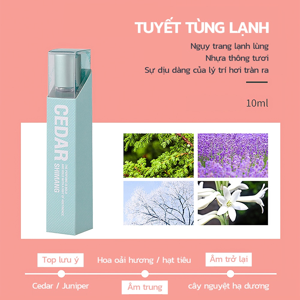 Combo 4 chai nước hoa mini hương trái cây