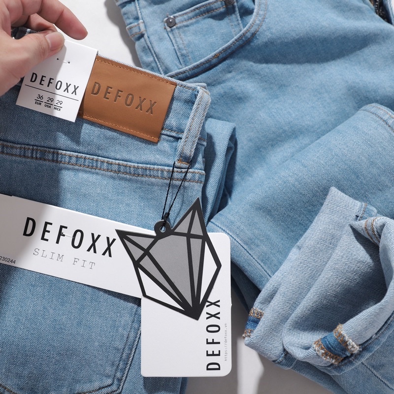QUẦN BÒ - QUẦN JEAN - DEFOXX - WASH BLUE YA  - FORM SLIM FIT - CODE: 230244