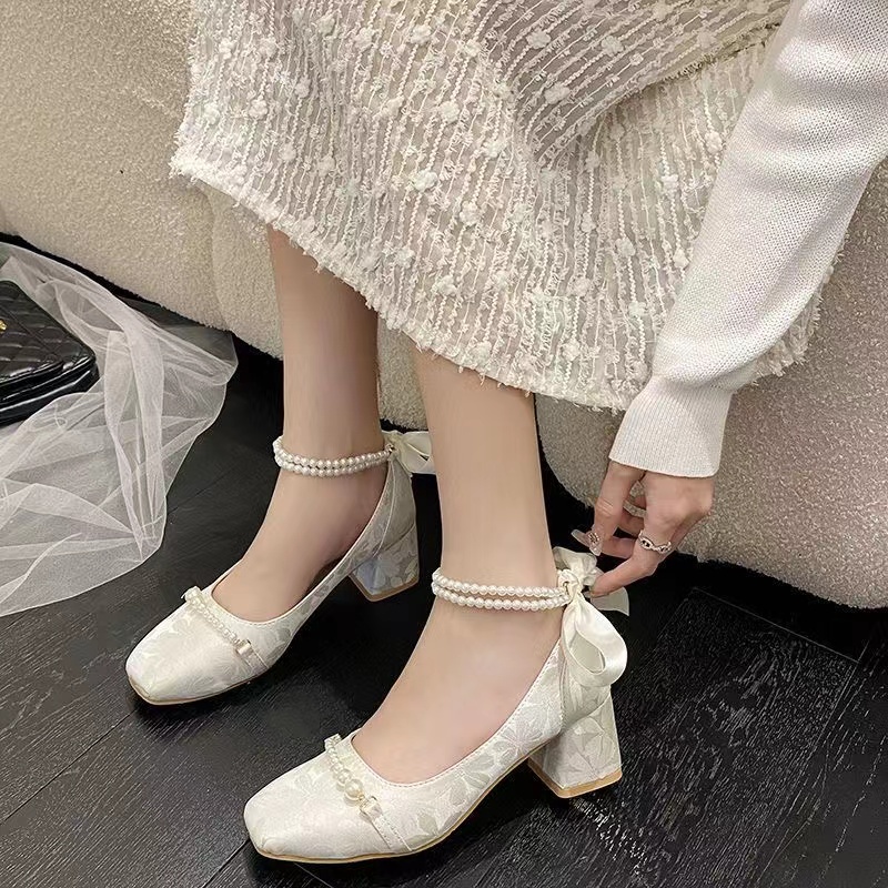 Giày cao gót của mary jane giày nữ lolita