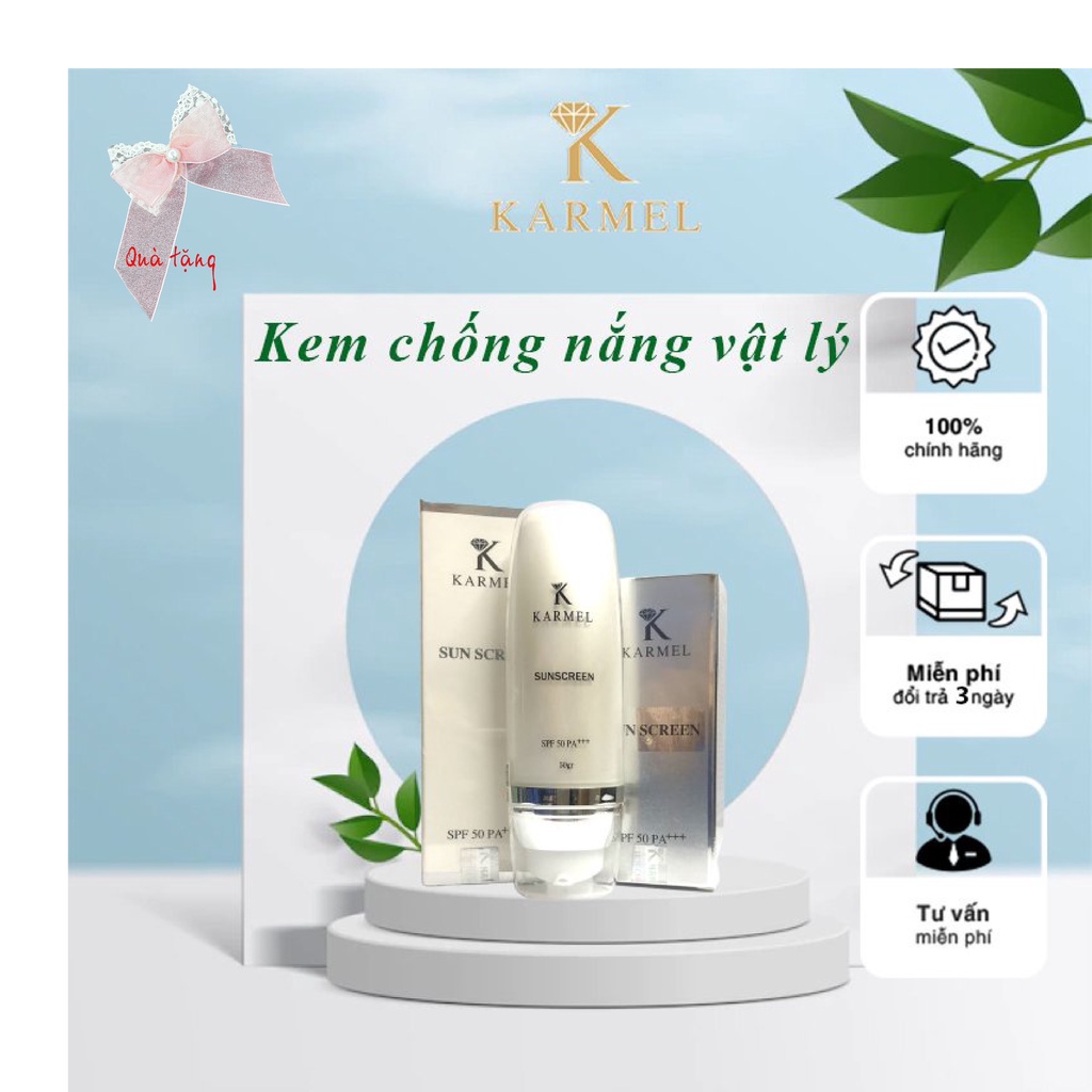 Kem chống nắng vật lý SPF 50 PA+++ Không bết dính không bóng dầu Kamel (Karmel)-Sun Screen