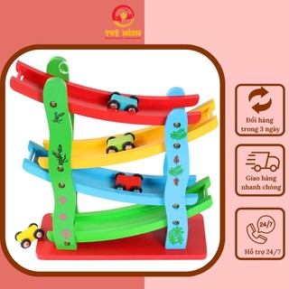 Đồ Chơi Xe Cầu Trượt♥FREESHIP♥Đồ Chơi Trẻ Em Xe Cầu Trượt 4 Tầng Cho Bé Yêu