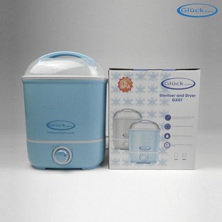 Máy tiệt trùng sấy khô bình sữa gluck baby gx07 - 6 bình- màu xanh