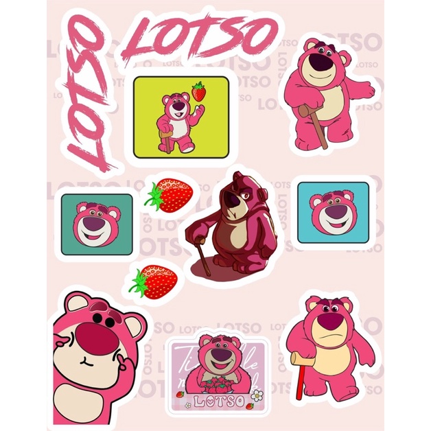 Tem,Logo,Sticker..Gấu Lotso