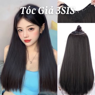 Tóc giả kẹp thẳng dải 4 phím, tóc giả nữ dạng thẳng dài