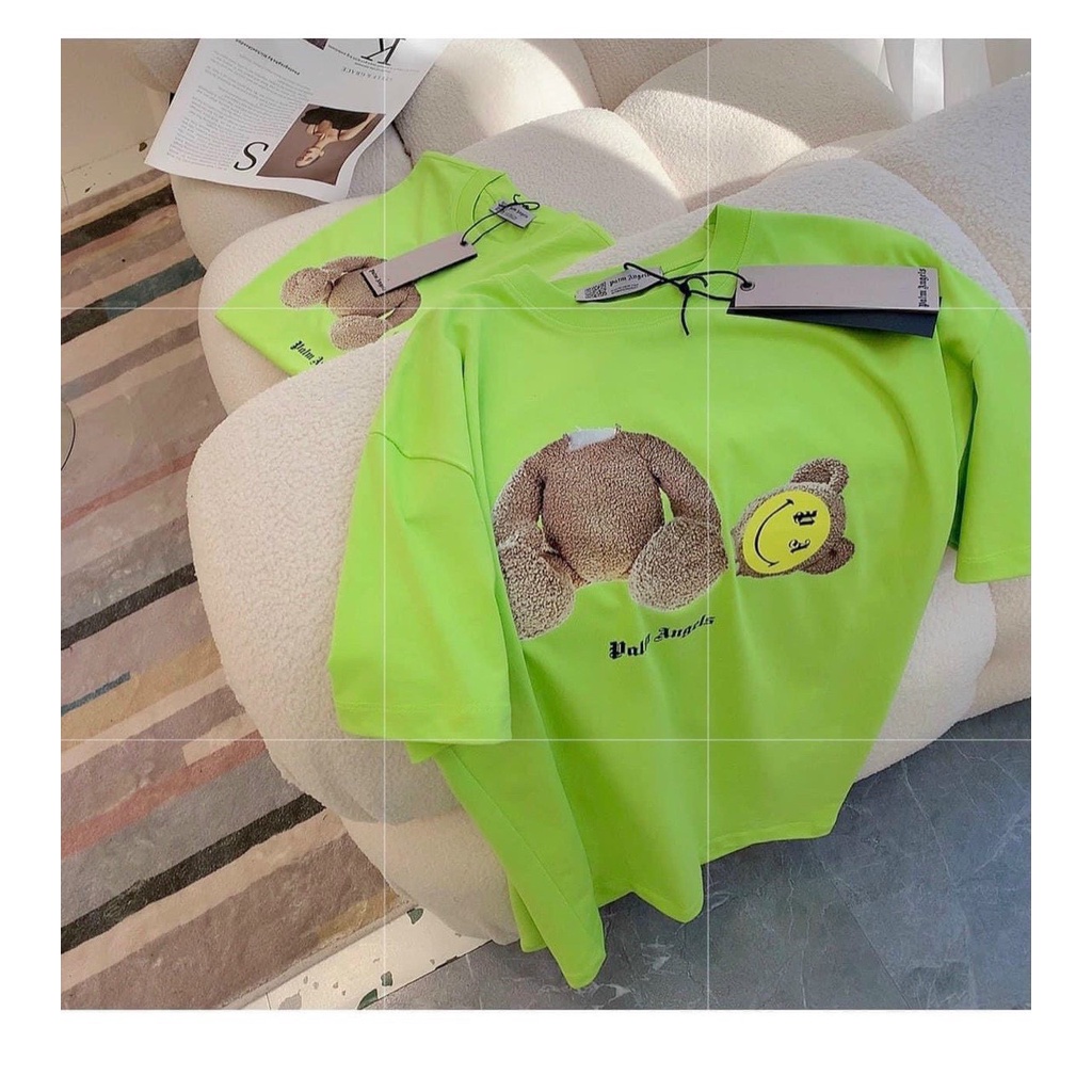 Áo phông xanh gấu unisex freesize chất liệu cotton co giãn 4 chiều - AB Unisex Store - AB20