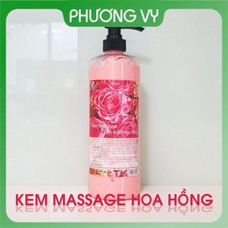 1000ml kem massage tinh chất hoa hồng