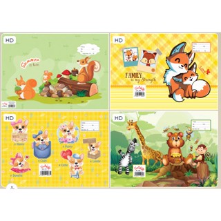 10 tờ giấy bao tập lụa học sinh, giấy bọc vở đẹp, giấy bao vở học sinh cute