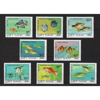 Tem sưu tập MS 375 Tem Việt Nam Cá Cảnh 1981 ( 8 tem )