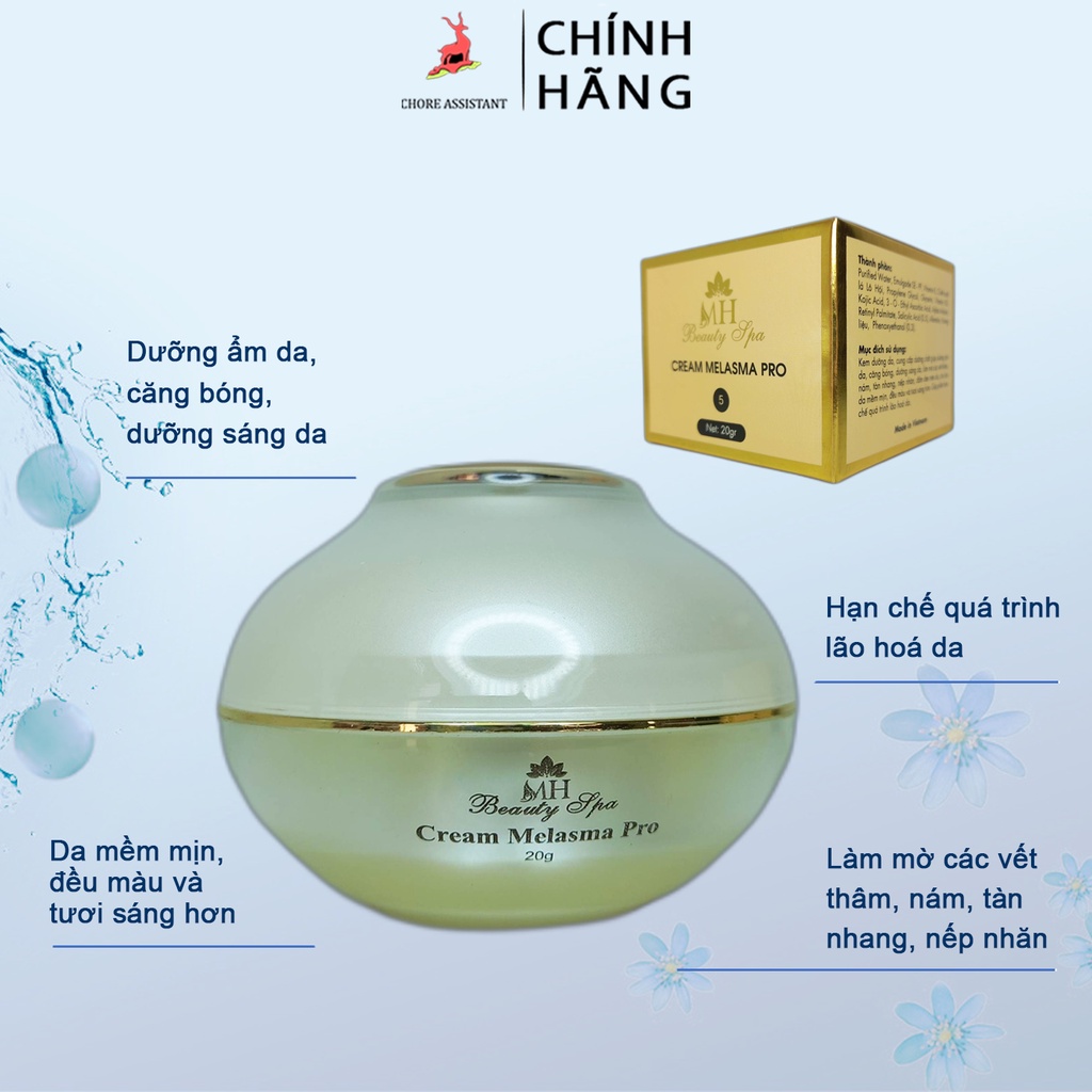 Kem số 5 phân giải sắc tố MH Beauty Spa 15gr. Ức chế nám_Chính Hãng