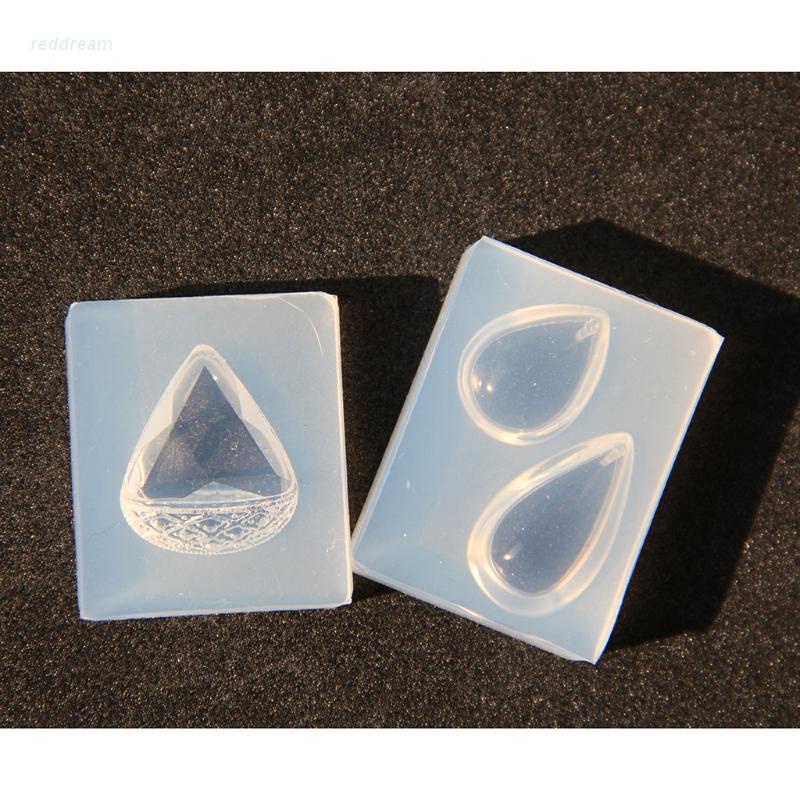 Khuôn nhựa silicon hình giọt nước làm mặt trang sức bằng resin epoxy tráng gương sáng bóng