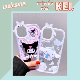 Ốp nơ kèm popsocket Angels and Demons siêu xinh dành cho nhiều dòng máy của iphone/samsung/oppo/realme/xiaomi/vivo