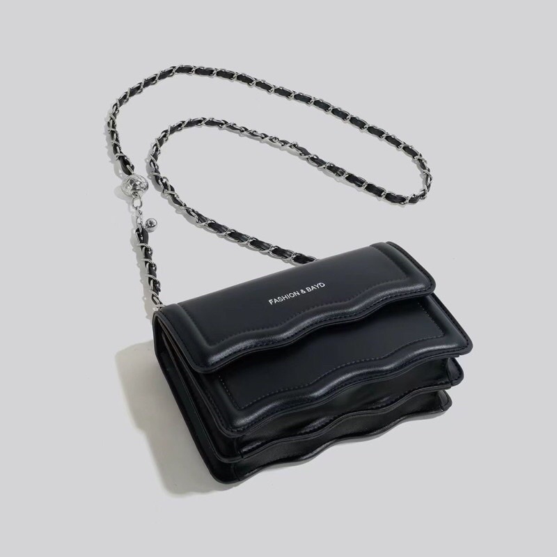 Túi đeo chéo hàng quảng châu  ulzzang ,2 màu trắng đen