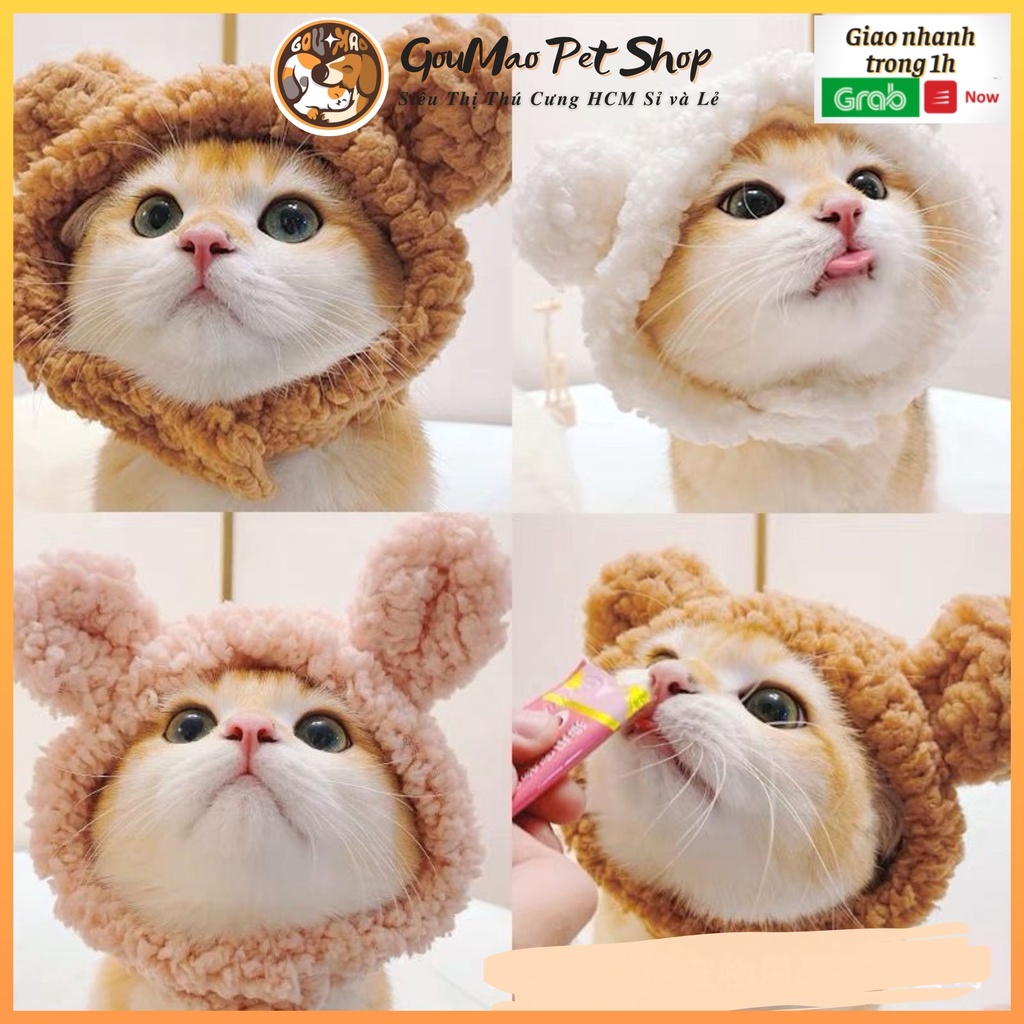 Nón gấu kute dành cho chó mèo - Goumao pet