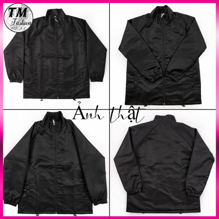 Áo Khoác Dù Jacket Basic Unisex - Áo Gió Trơn 2 Lớp Form Rộng