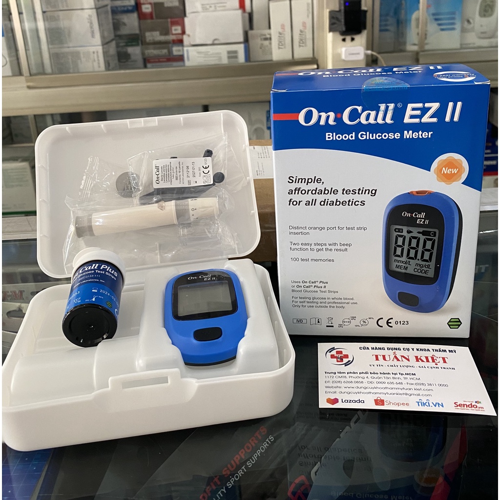 Máy đo đường huyết Acon On Call EZ II - tặng kèm 25 que