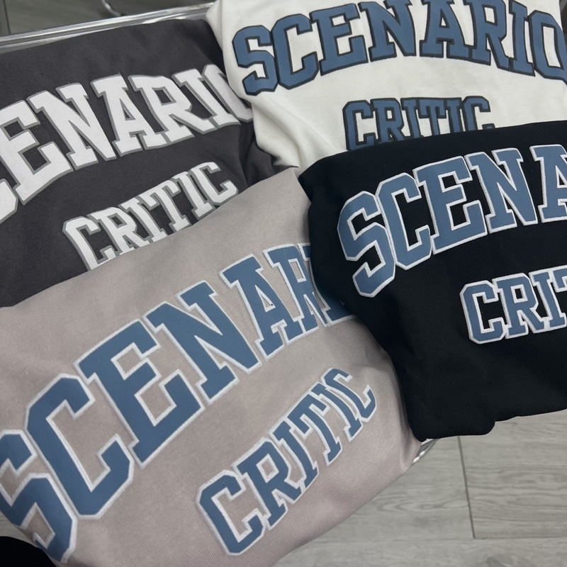 Áo Phông SCENARIO In Nổi Chất Cotton Khô Phong cách Unisex