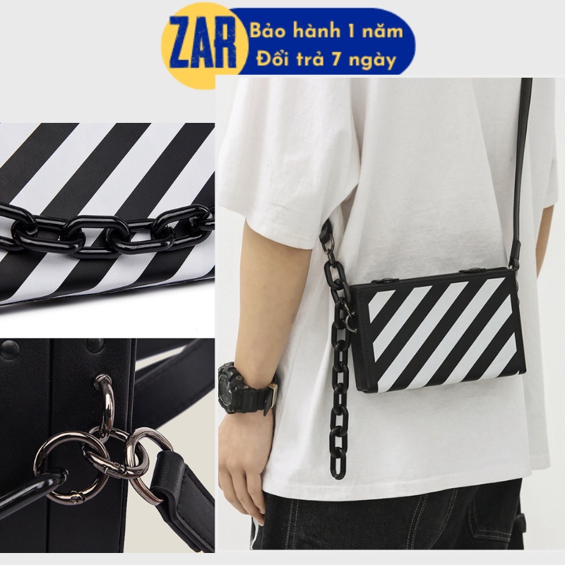Túi Hộp Đeo Chéo Nam Nữ Bias Bag Túi Xách Thời Trang Hộp Vuông Chữ Nhật Unisex Zar Studio