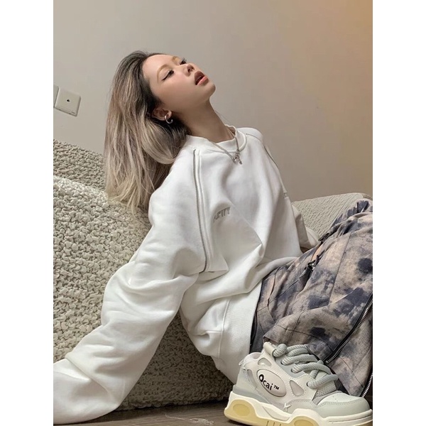 Varvet Áo Sweater Nỉ Cao Cấp Trendy Cá Tính Cực Chất Trendy