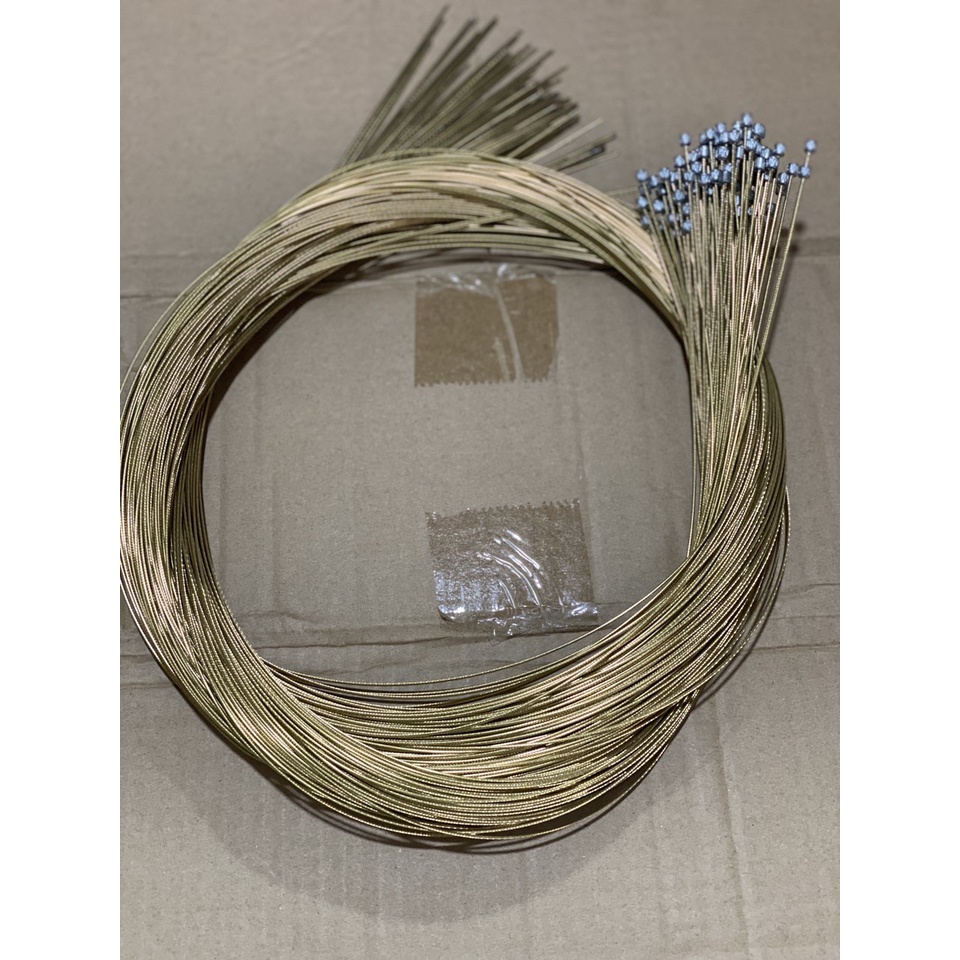 Dây đề và dây thắng thép không gỉ phủ Gold chính hãng - Dây thắng xe đạp Jagwire Pro Gold