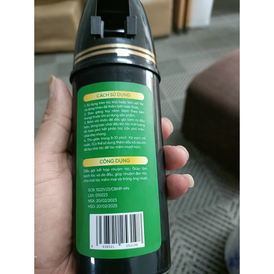 Dầu gội - Nhuộm tóc PHỦ BẠC SMART HAIR - Hai màu Đen và Nâu - Hương thơm dịu nhẹ và màu tự nhiên. Kèm Hàng Tặng.