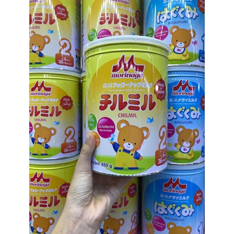 Sữa morinaga số 2-850g date T11/24 mẫu mới nắp gập