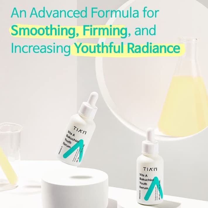 Tinh Chất Dưỡng Ẩm, Giảm Vết Nhăn & Ngăn Ngừa Lão Hóa TIAM Vita A Bakuchiol Youth Serum 40ml