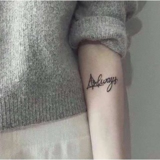 💥💥hình xăm dán tạm thời họa tiết chữ tiếng anh always luôn luôn chống thấm💥💥